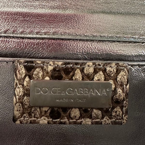 Dolce & Gabbana Silver Metal DG Clutch