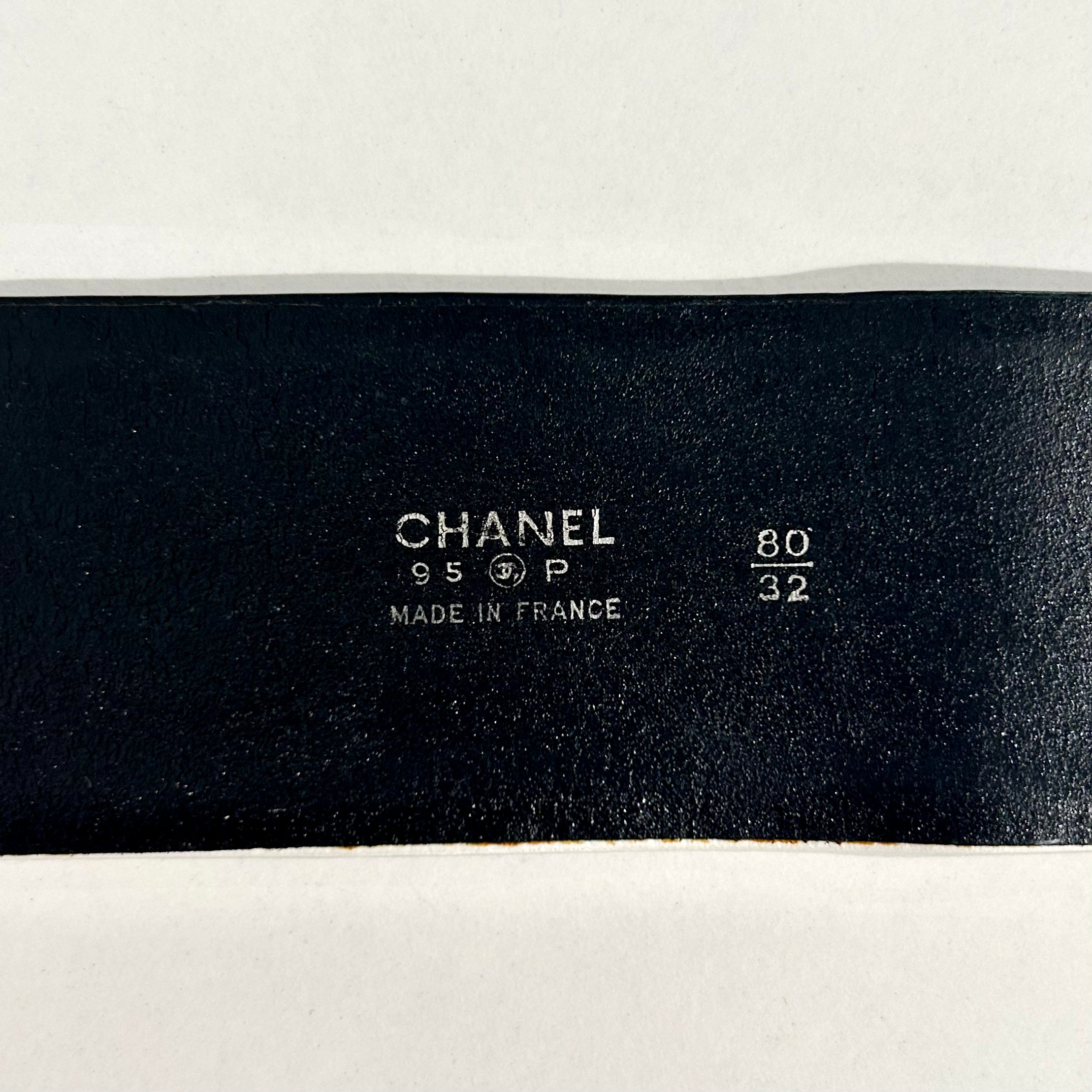 Chanel 1995 Black & White Belt