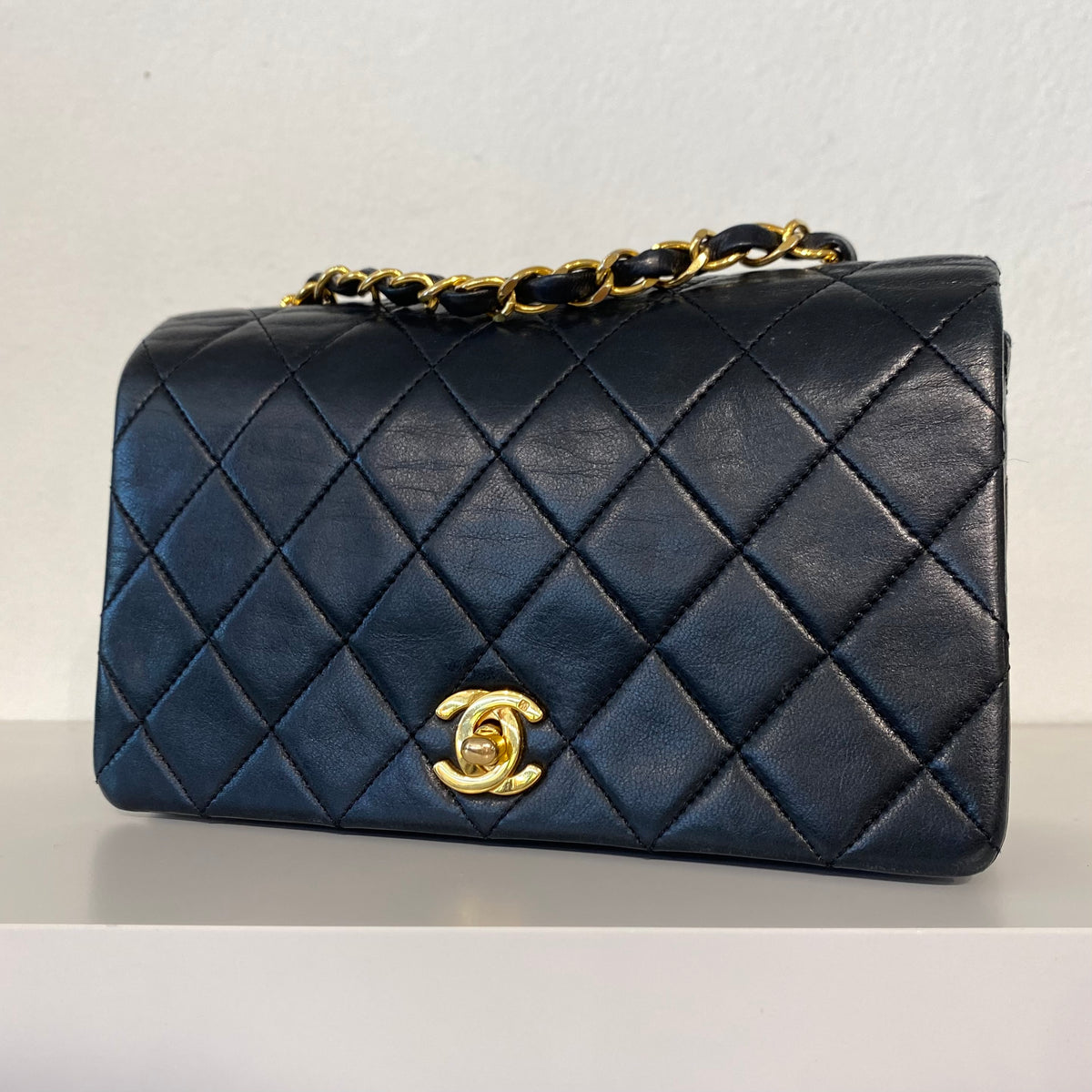 Chanel Vintage Mini Full Flap with 24k Gold Plated Hardware - Bags