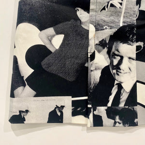 Mary Quant Vintage Black & White Photo Print Mini Skirt