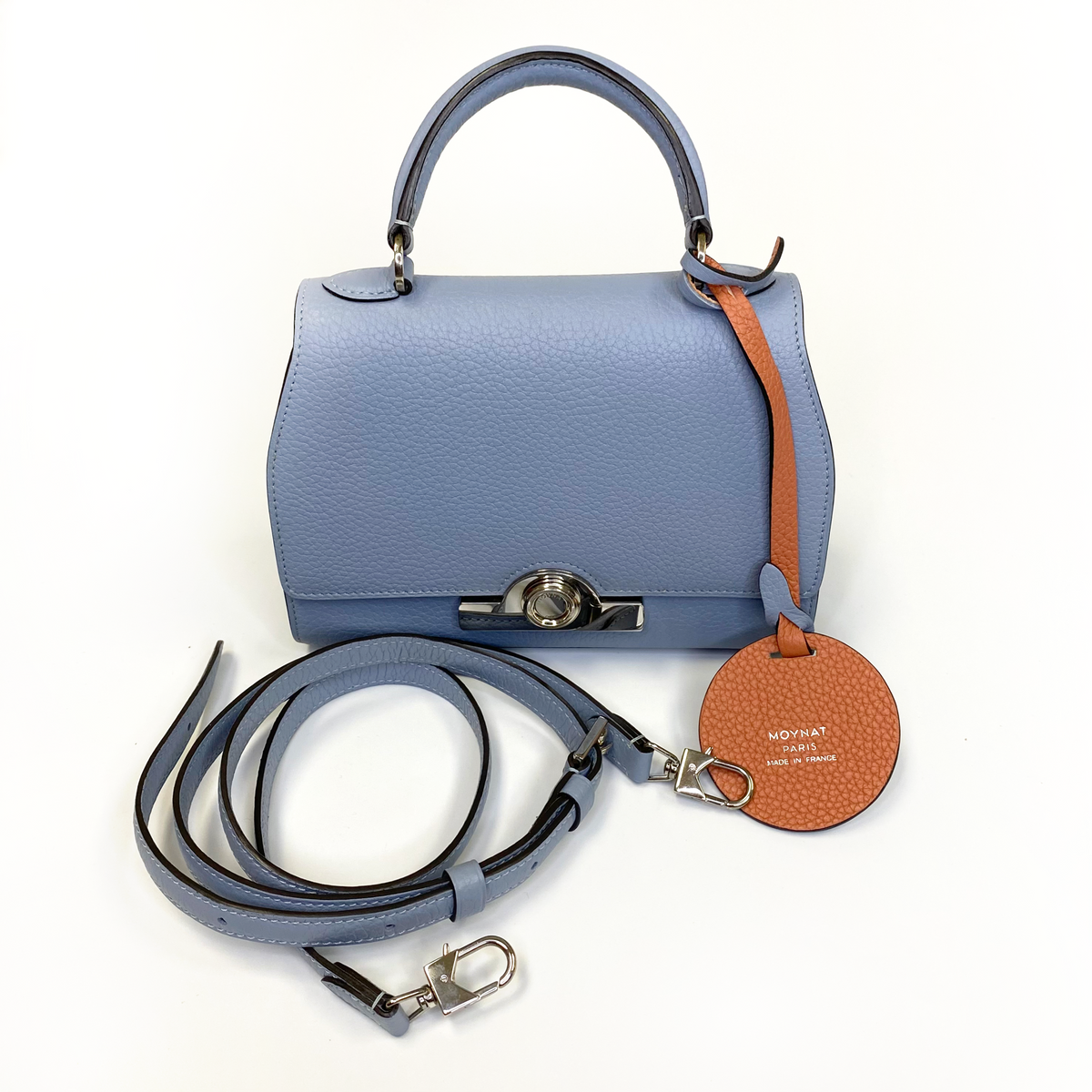 Moynat Baby Blue Mini Rejane Bag – Dina C's Fab and Funky Consignment  Boutique