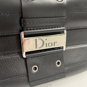 Christian Dior Black Leather Street Chic Columbus Bag