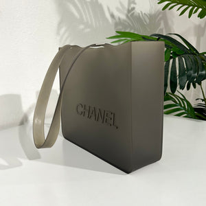 Chanel Vintage Grey Jelly Tote