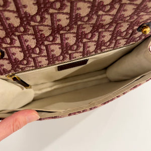 Christian Dior Burgundy DiorAddict Flap Bag
