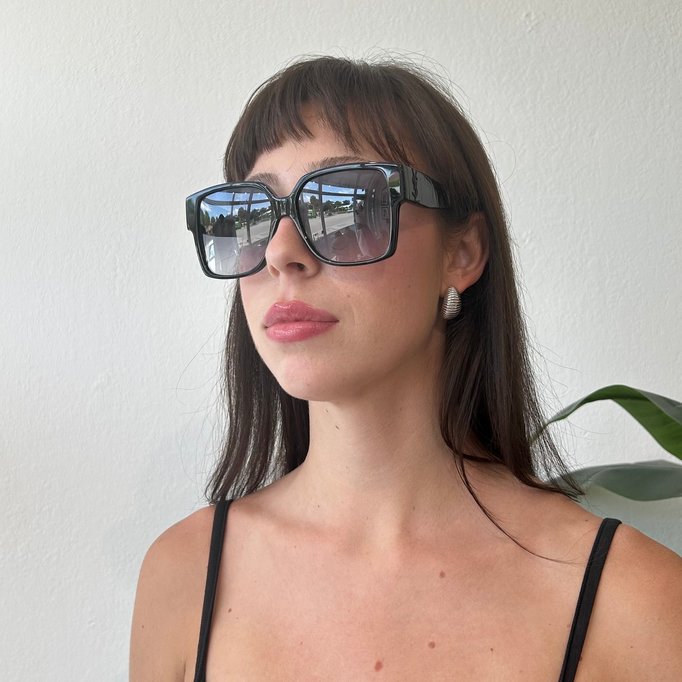 Saint Laurent Oversized Black Sunglasses