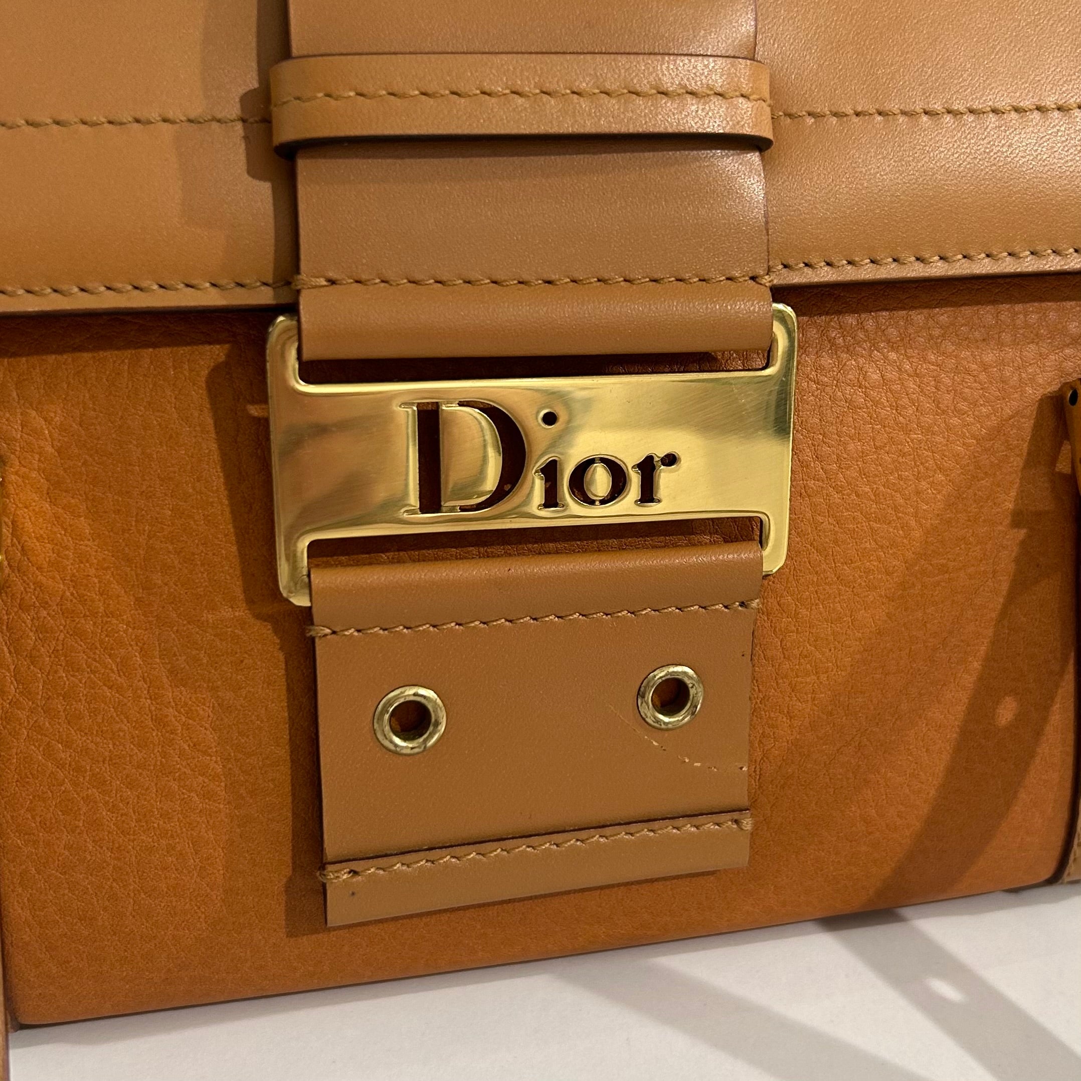 Christian Dior Cognac Street Chic Shoulder Bag