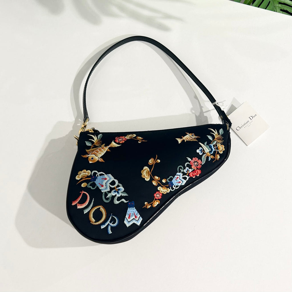 Christian Dior Koi Mini Saddle Bag