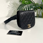 Chanel Vintage Black Belt Bag