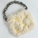 Chanel White Mongolian Lamb XL Bag