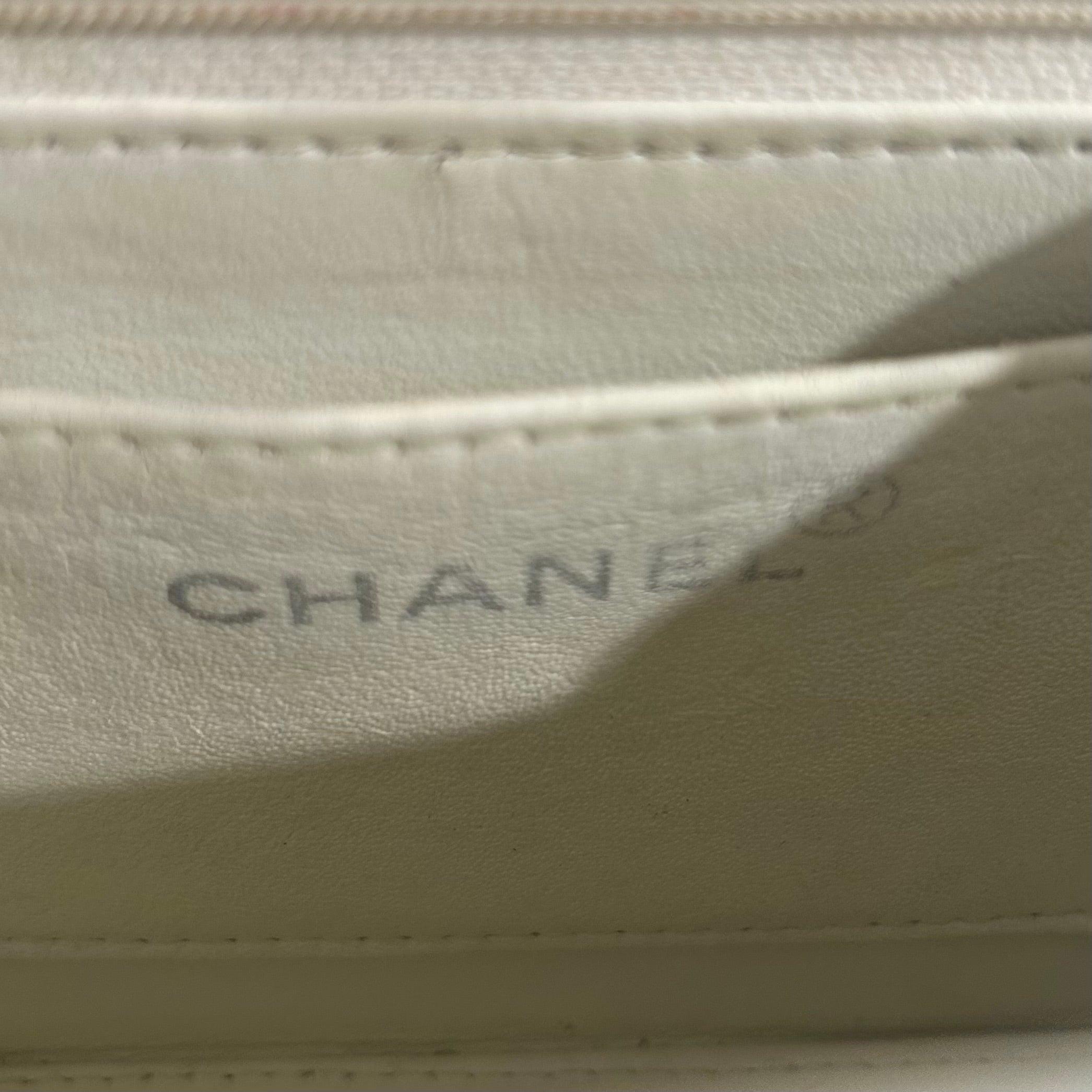 Chanel Vintage White Mini Square Flap Bag