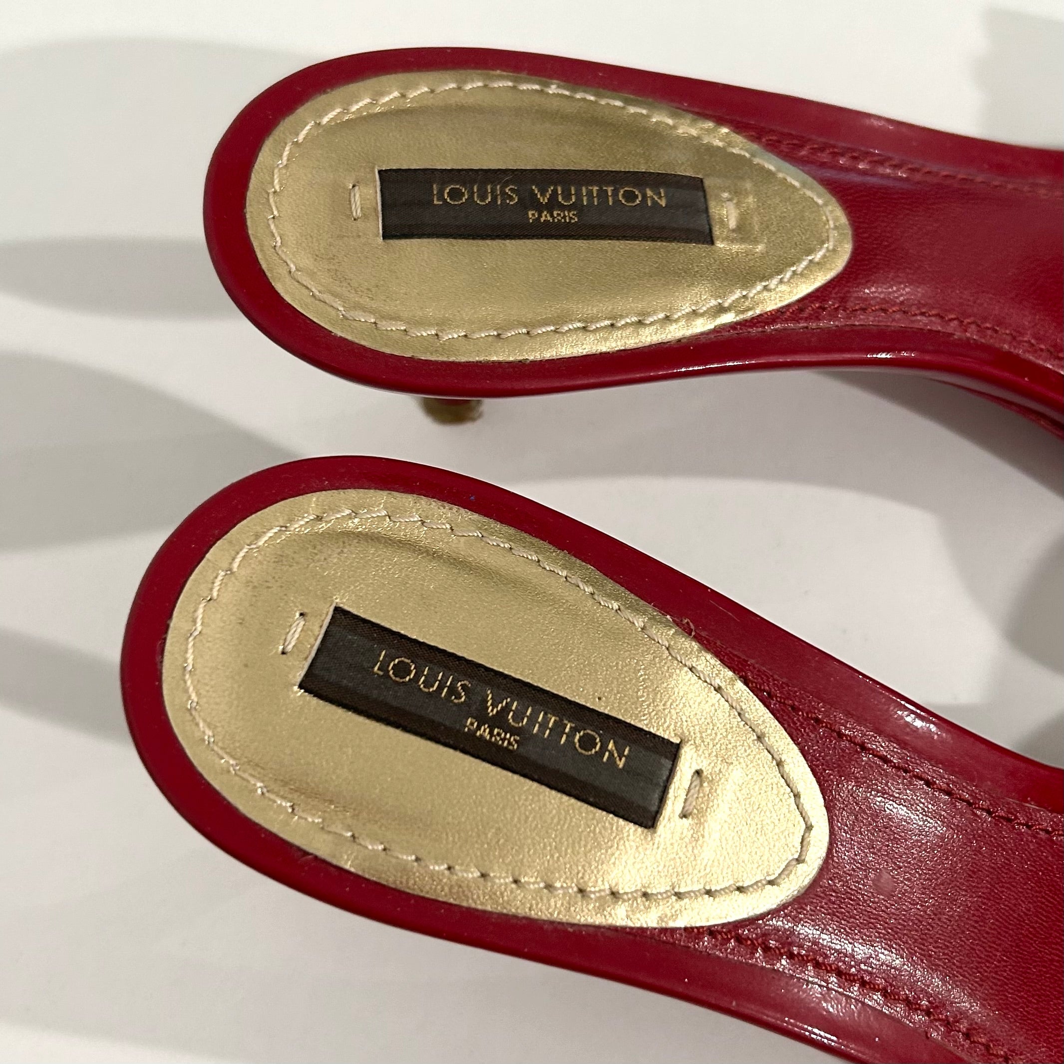 Louis Vuitton Cherry Red Sandals