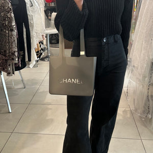 Chanel Vintage Grey Jelly Tote