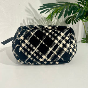 Burberry Check Wool Mini Tote Bag