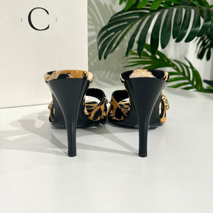 Casadei Crystal & Leopard Heels