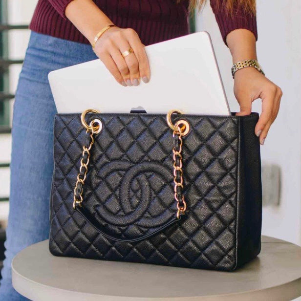 Chanel Black Caviar GST