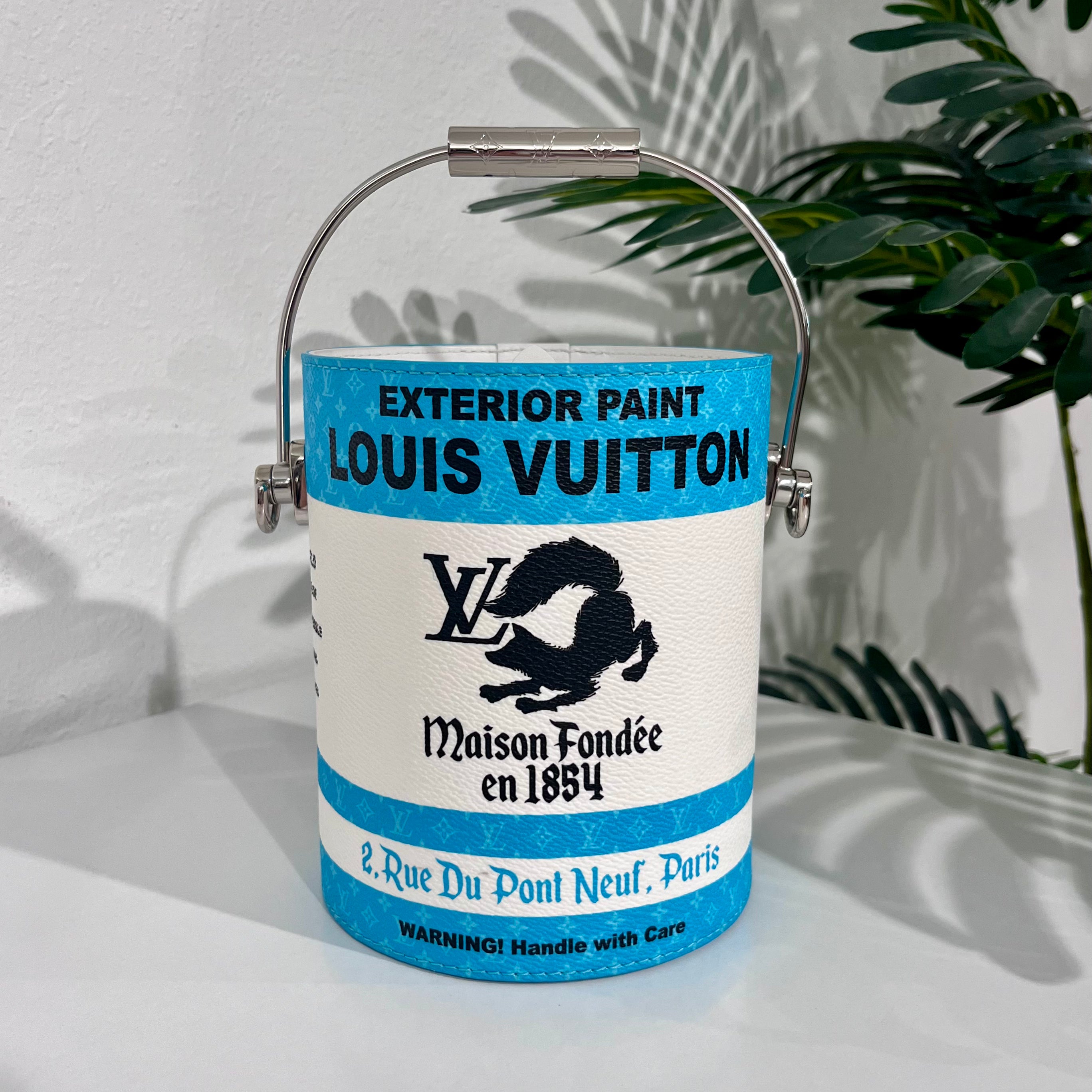 Louis Vuitton Virgil Alboh Blue Paint Can Bag