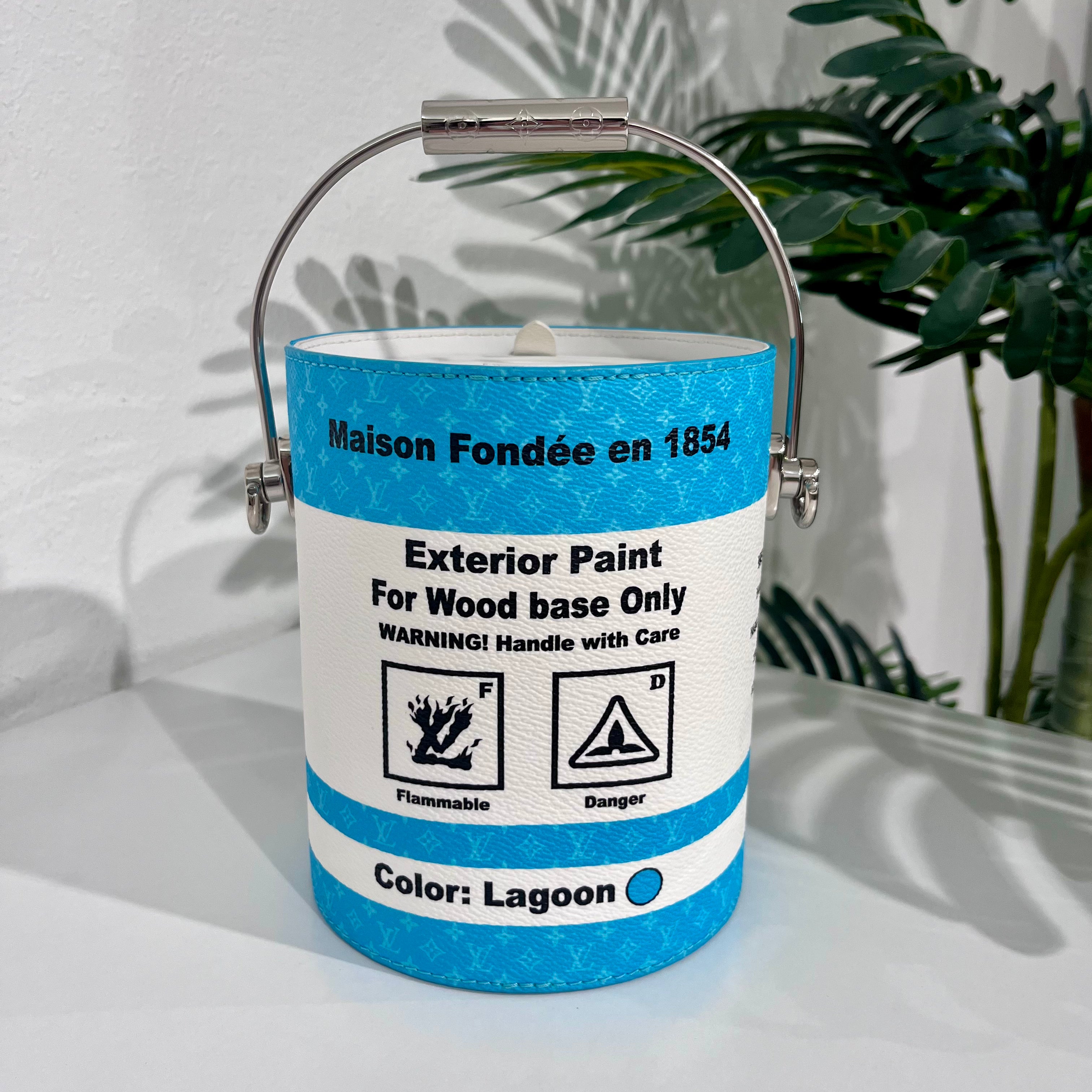 Louis Vuitton Virgil Alboh Blue Paint Can Bag