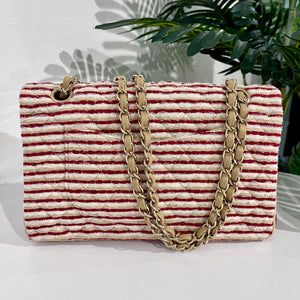 Chanel Coco Sailor Stripe Double Flap Shoulder Bag