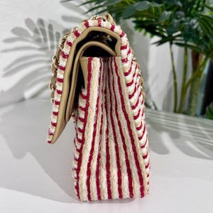 Chanel Coco Sailor Stripe Double Flap Shoulder Bag