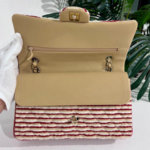 Chanel Coco Sailor Stripe Double Flap Shoulder Bag