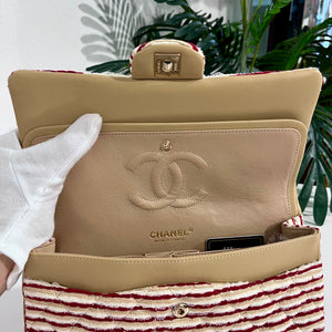 Chanel Coco Sailor Stripe Double Flap Shoulder Bag