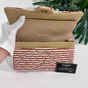 Chanel Coco Sailor Stripe Double Flap Shoulder Bag