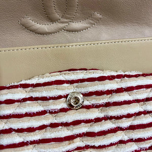 Chanel Coco Sailor Stripe Double Flap Shoulder Bag