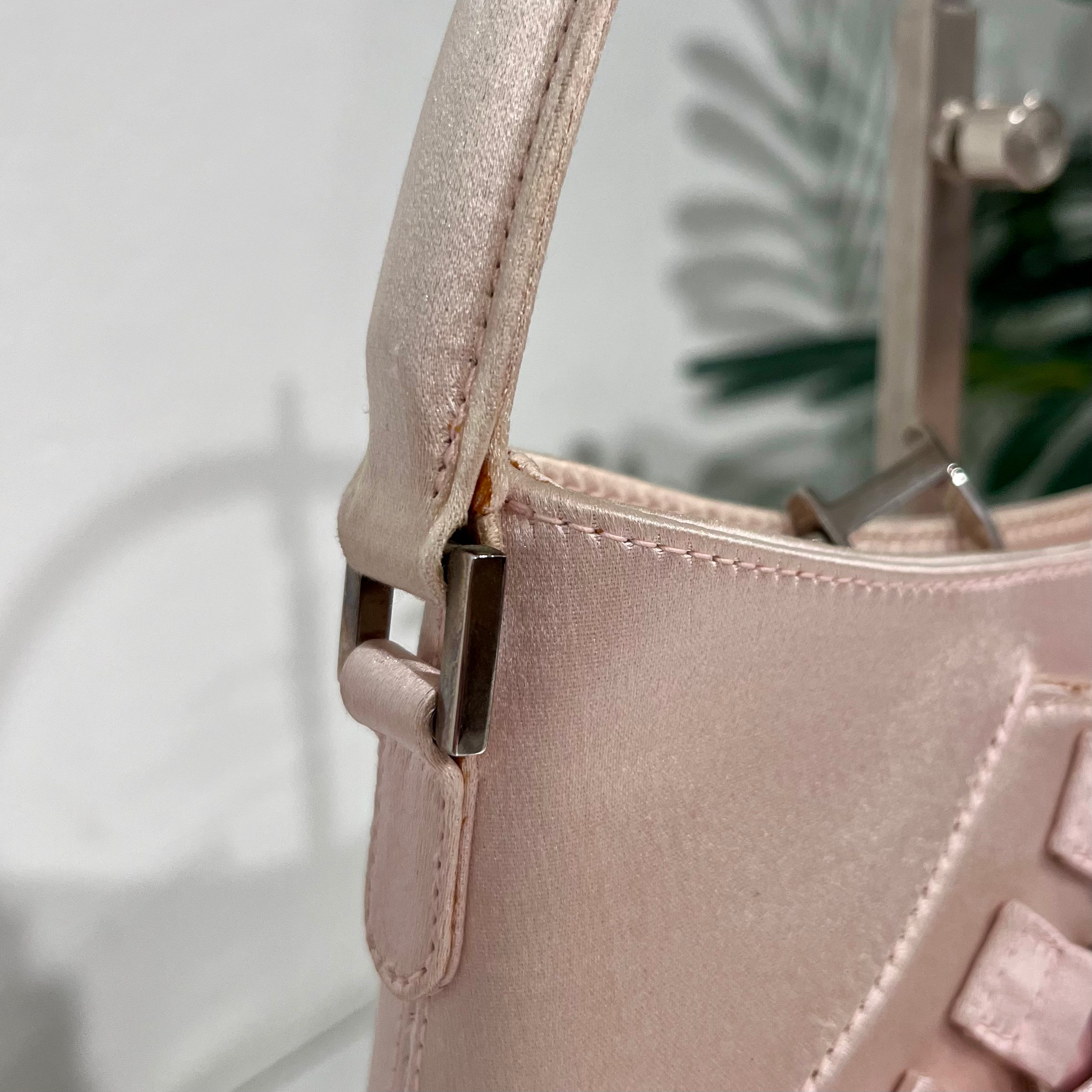 Christian Dior Pink Satin Ballet Corset Mini Bag