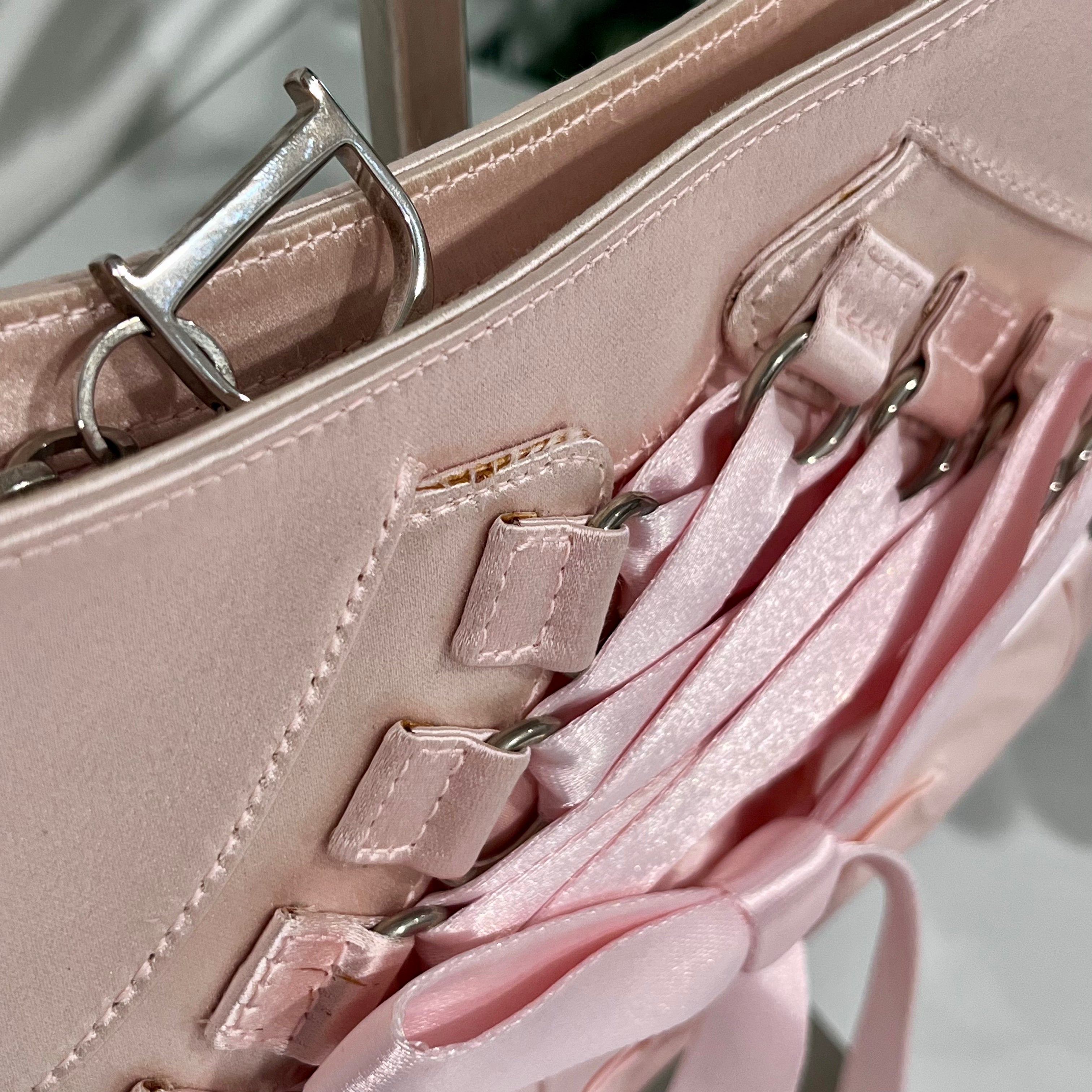 Christian Dior Pink Satin Ballet Corset Mini Bag