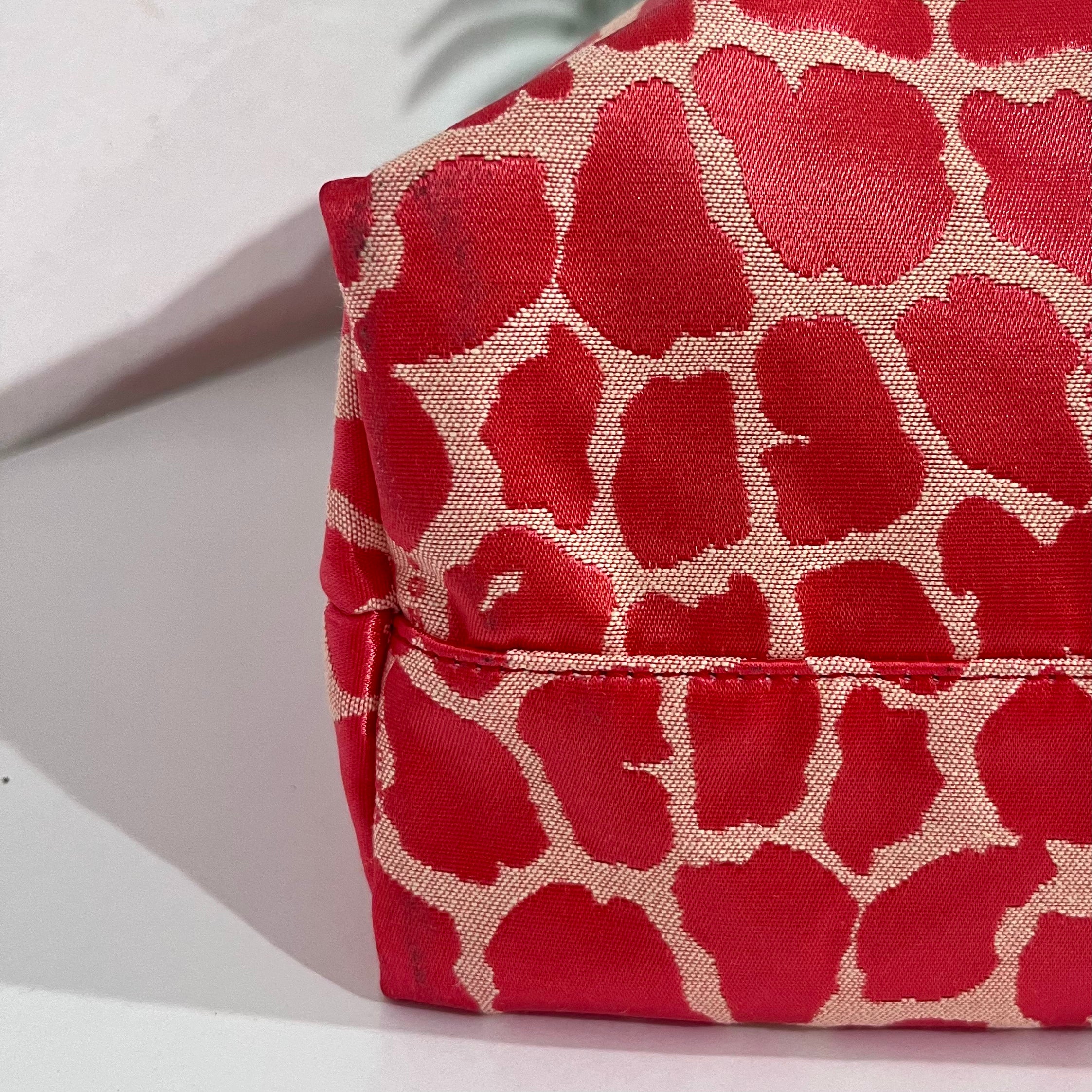 Fendi Pink Leopard Jacquard Shopper Tote