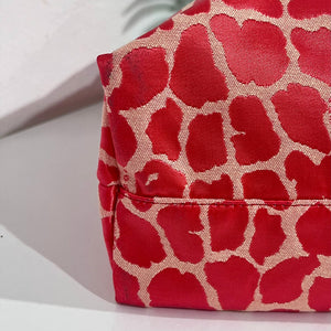 Fendi Pink Leopard Jacquard Shopper Tote