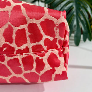 Fendi Pink Leopard Jacquard Shopper Tote
