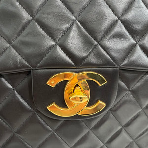 Chanel Vintage Black Maxi Classic Flap Bag