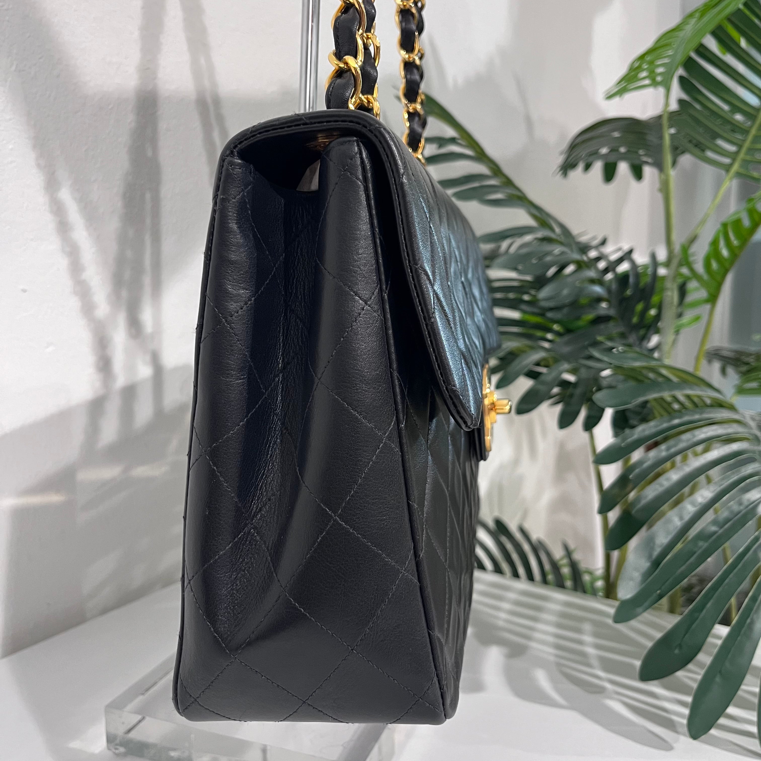 Chanel Vintage Black Maxi Classic Flap Bag