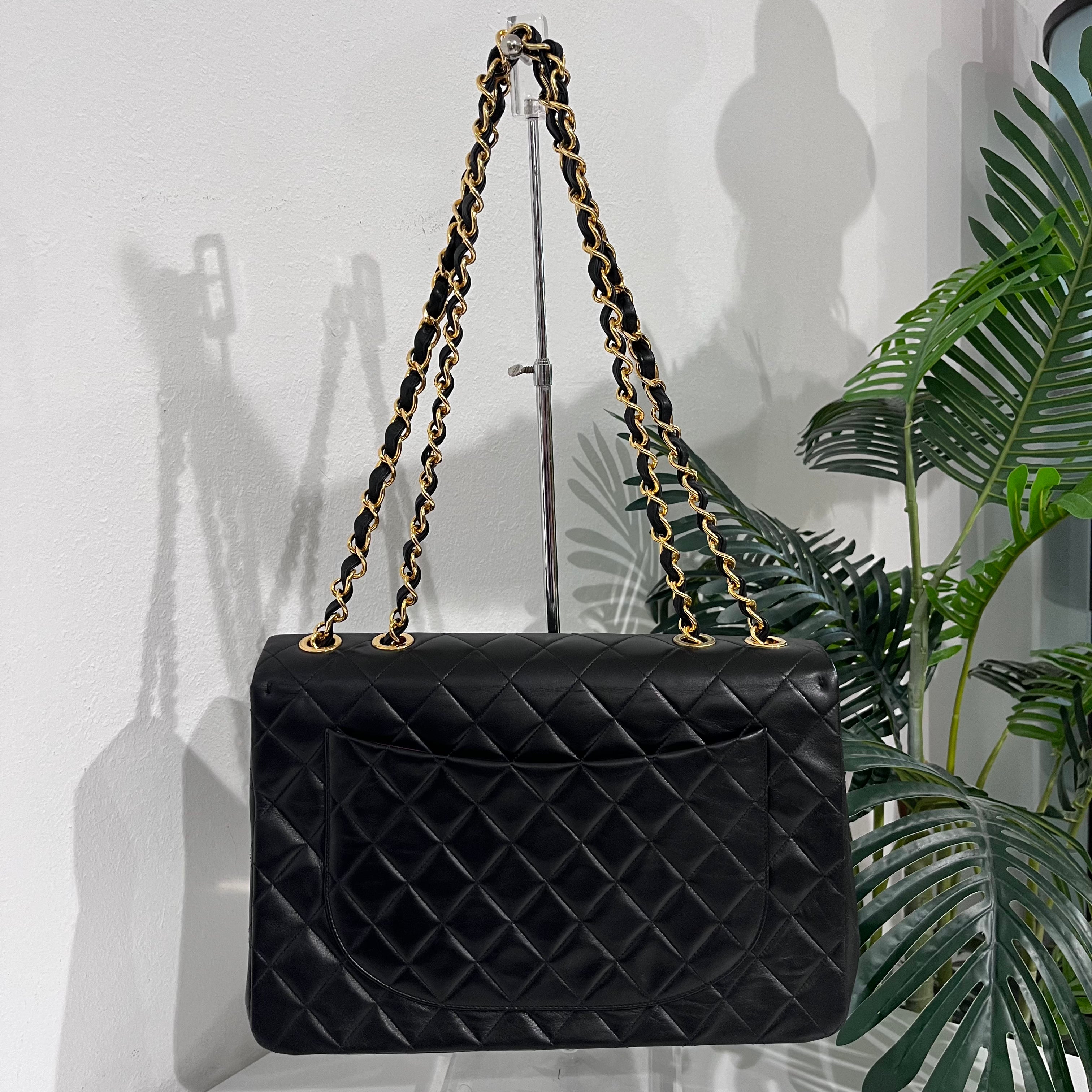 Chanel Vintage Black Maxi Classic Flap Bag