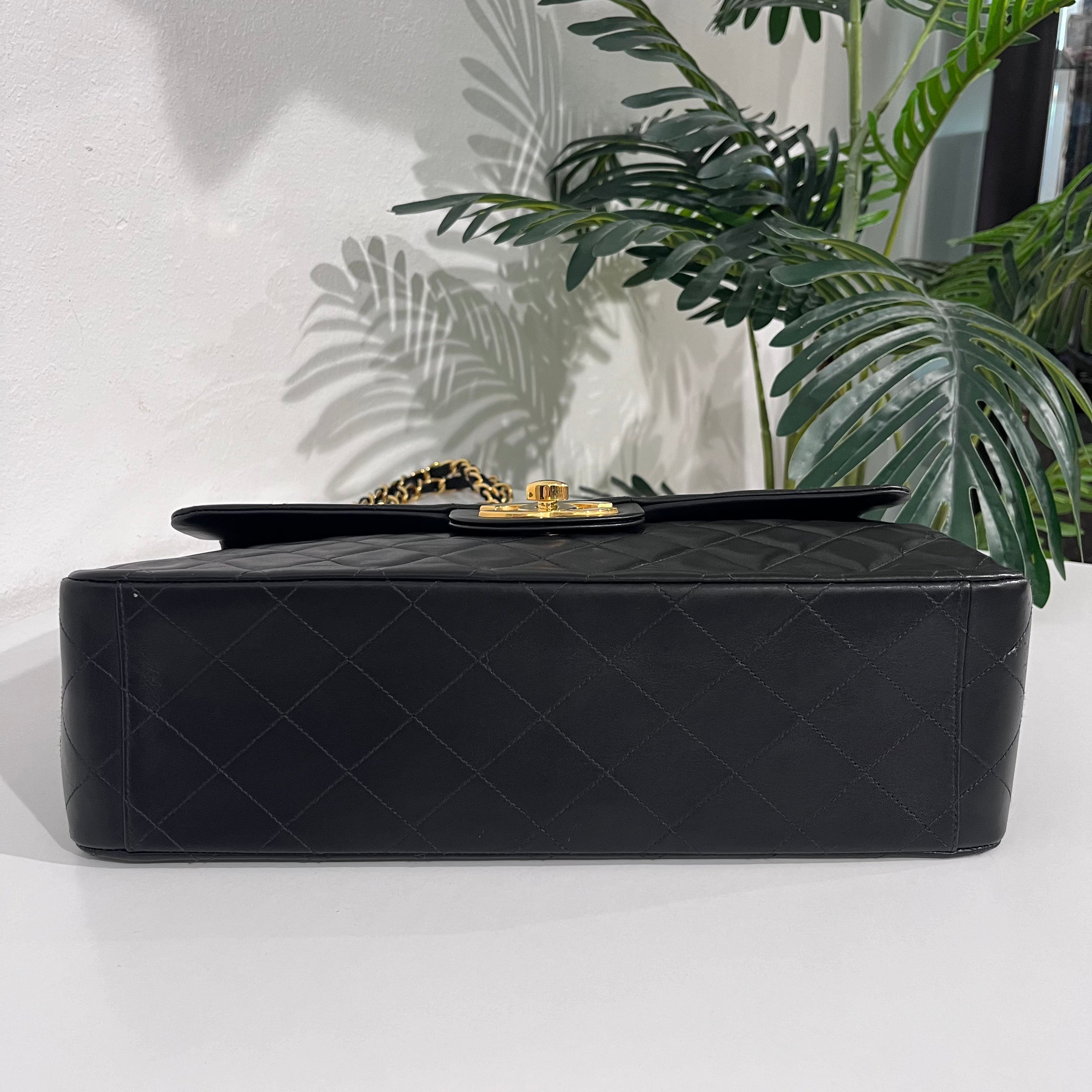 Chanel Vintage Black Maxi Classic Flap Bag