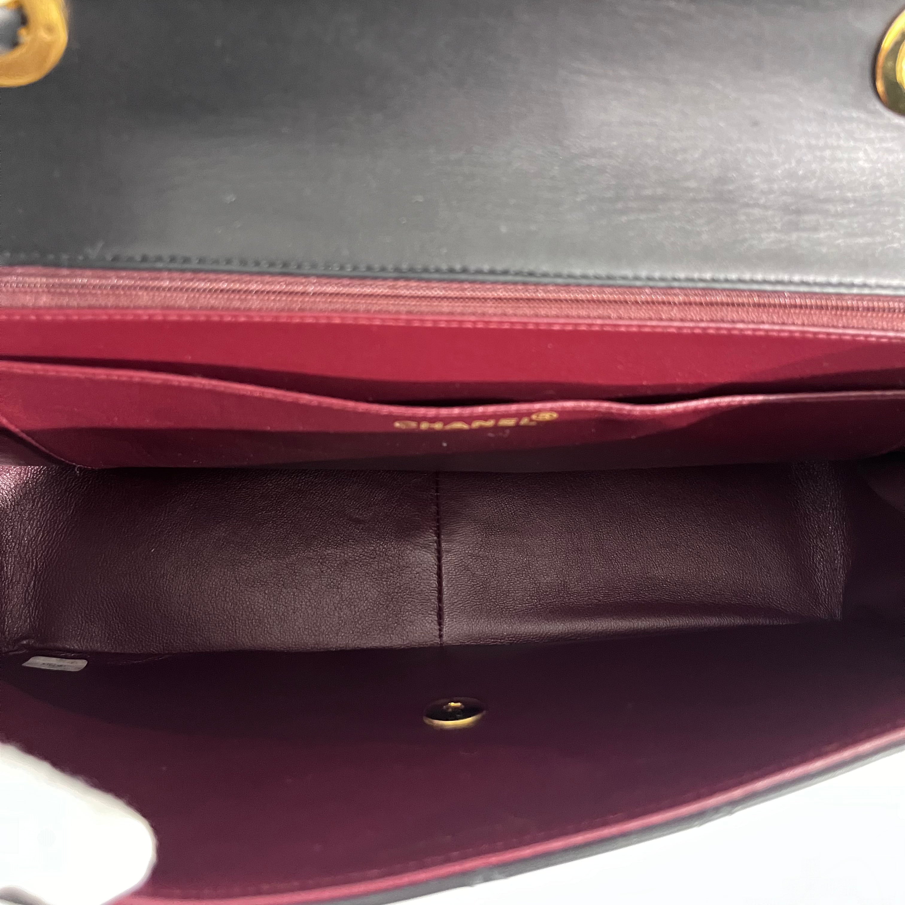 Chanel Vintage Black Maxi Classic Flap Bag