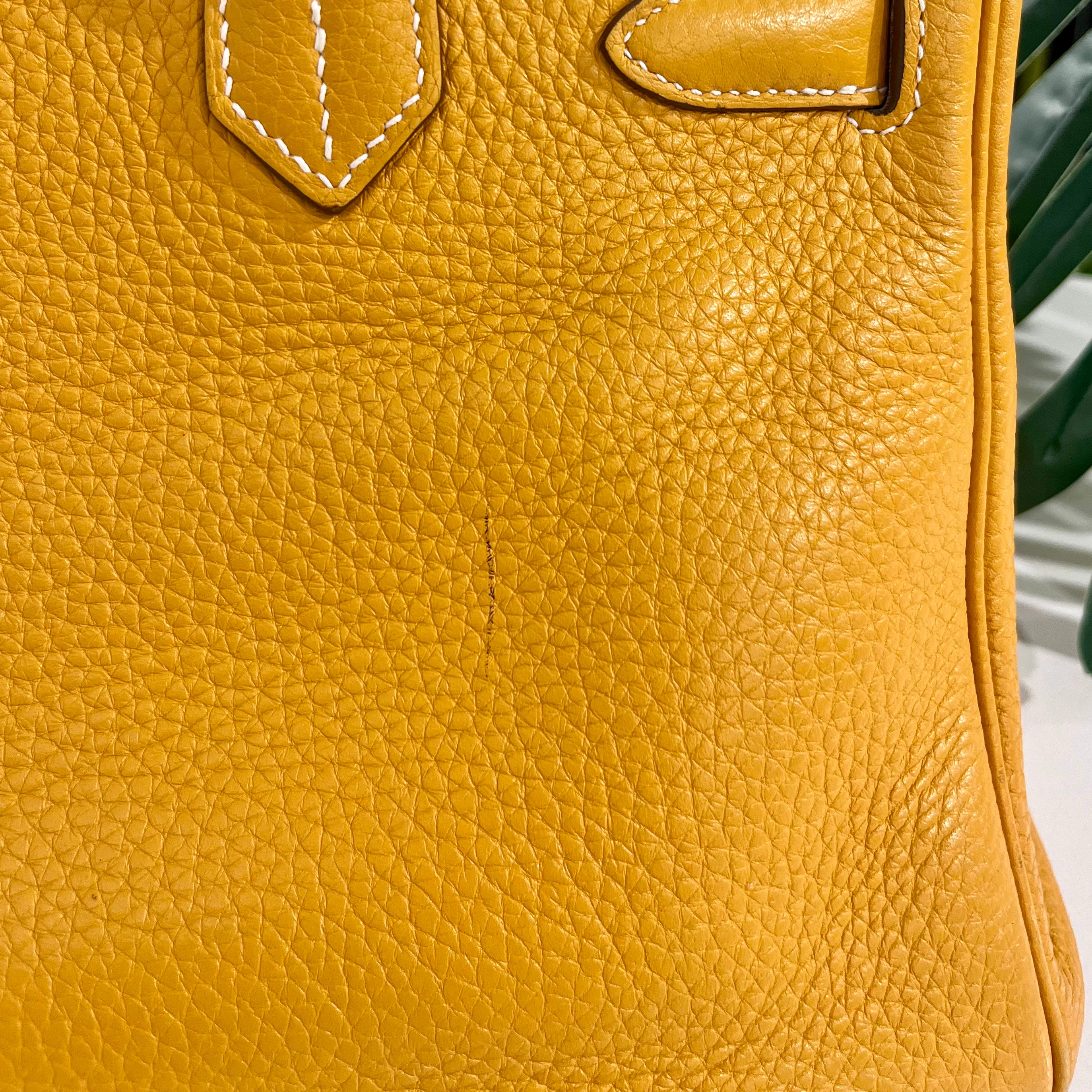 Hermes Birkin 30 Jaune D'or Clemence