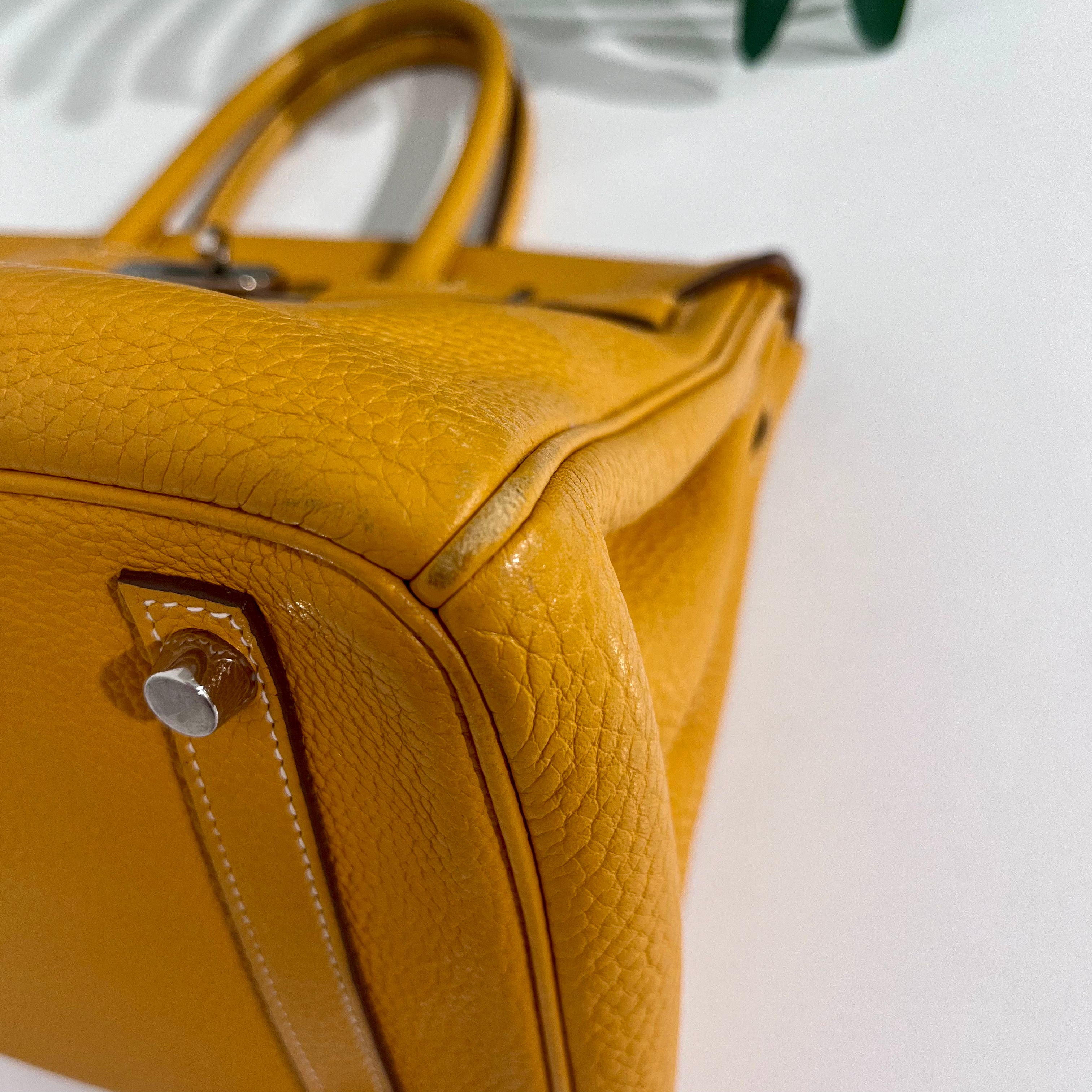 Hermes Birkin 30 Jaune D'or Clemence