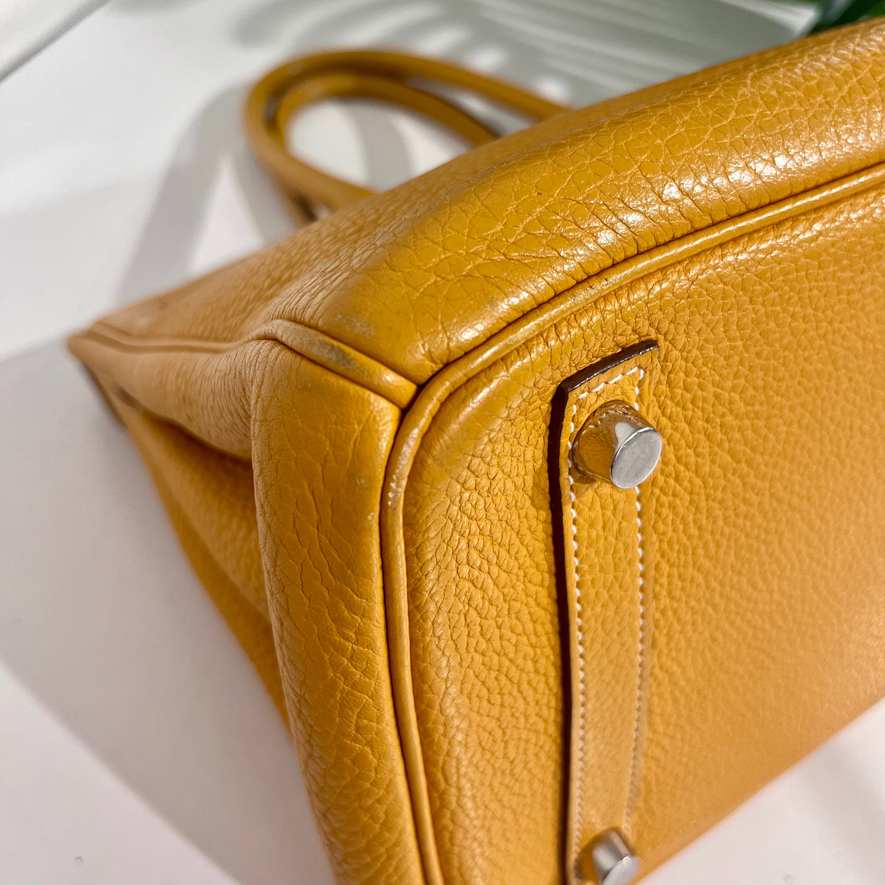 Hermes Birkin 30 Jaune D'or Clemence