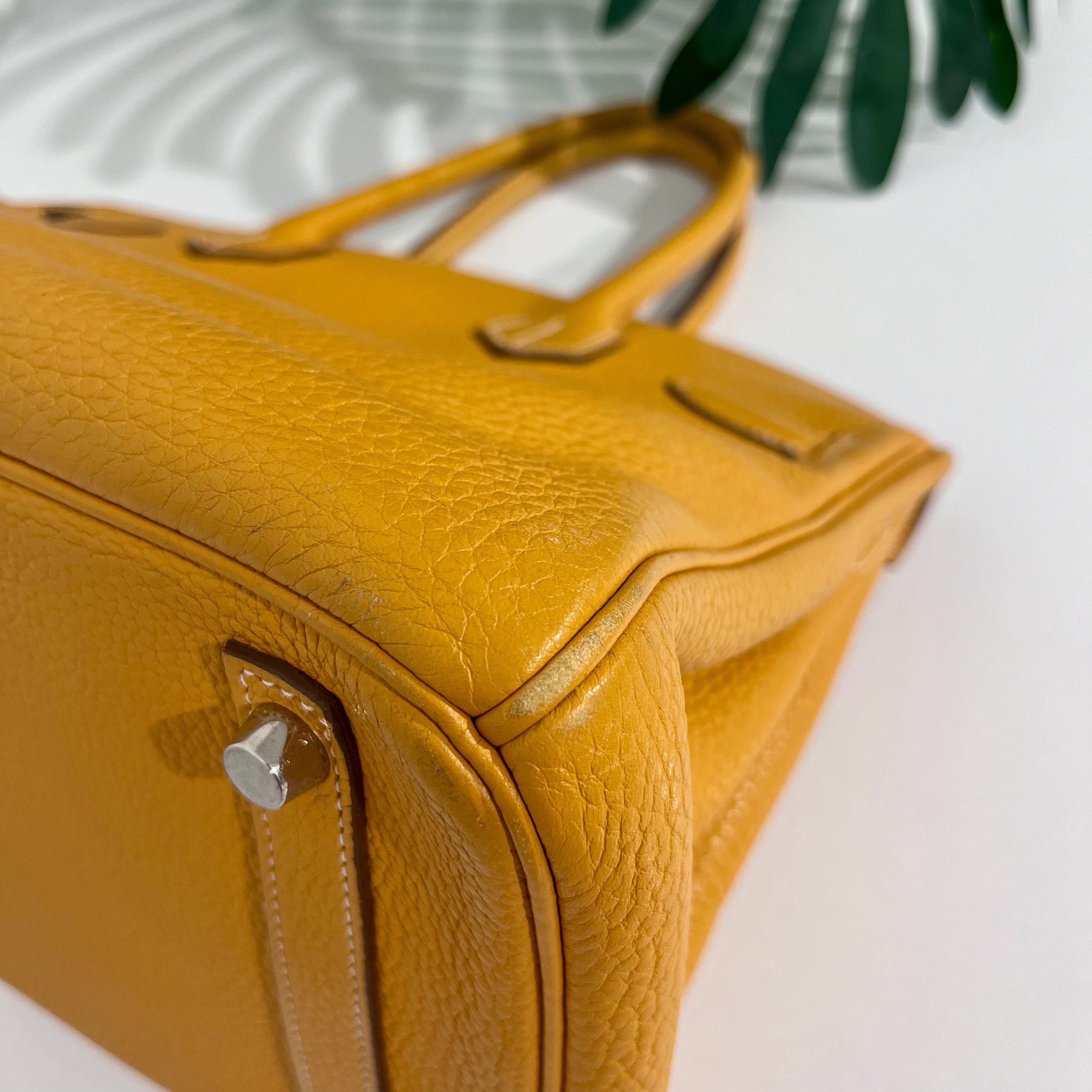 Hermes Birkin 30 Jaune D'or Clemence