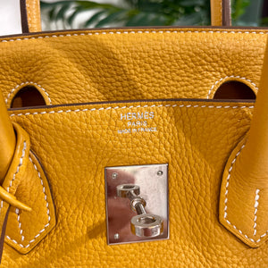Hermes Birkin 30 Jaune D'or Clemence