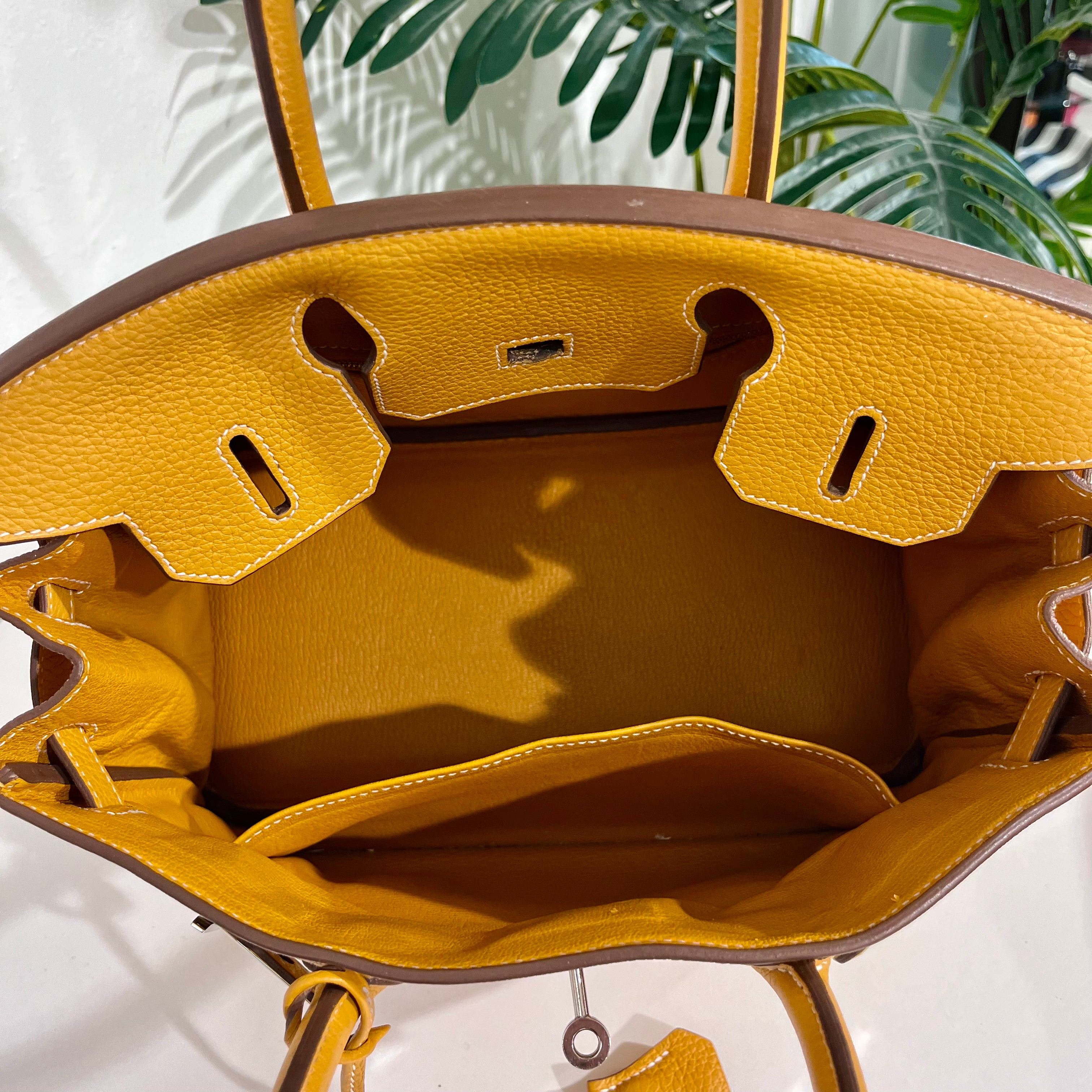 Hermes Birkin 30 Jaune D'or Clemence