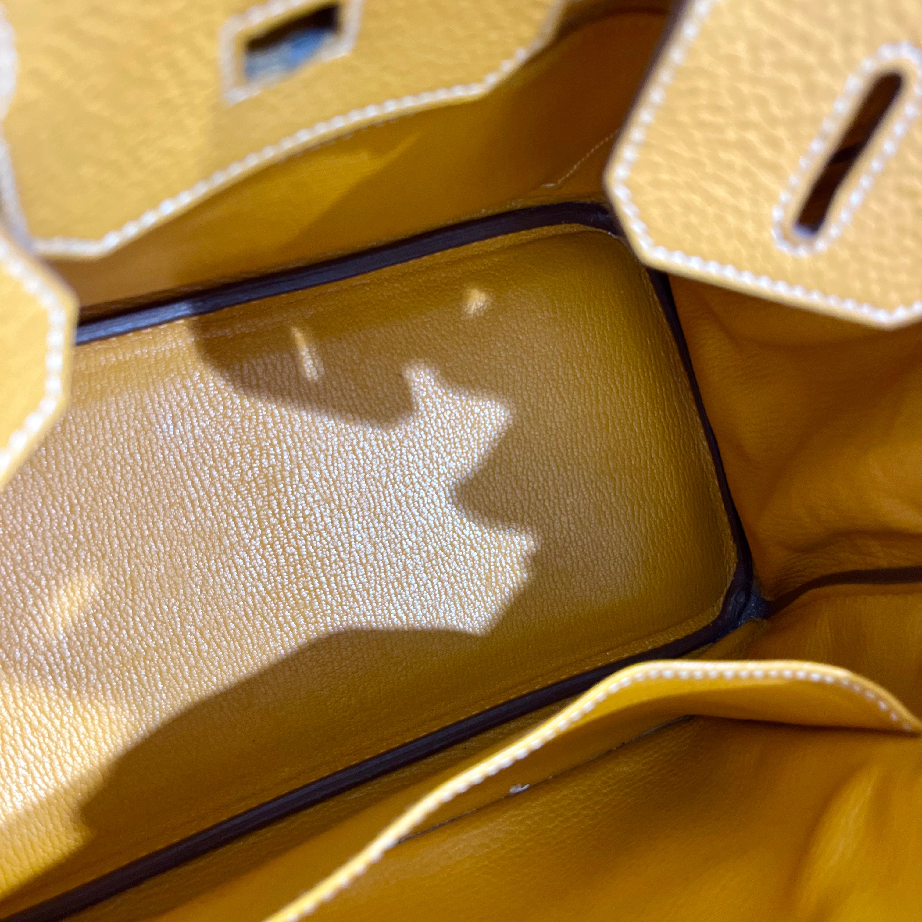 Hermes Birkin 30 Jaune D'or Clemence