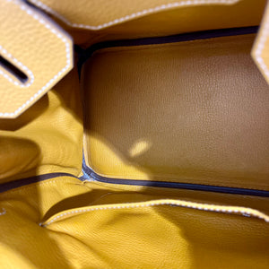 Hermes Birkin 30 Jaune D'or Clemence