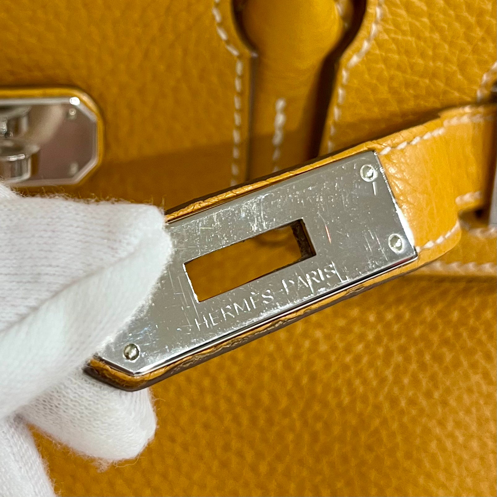 Hermes Birkin 30 Jaune D'or Clemence