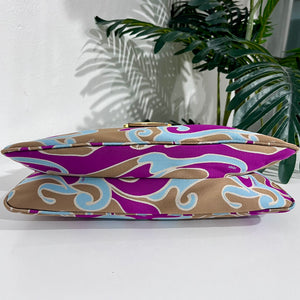 Fendi Vintage Psychedelic Swirl Satin Baguette