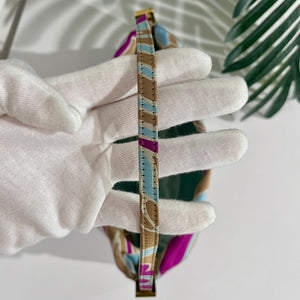 Fendi Vintage Psychedelic Swirl Satin Baguette