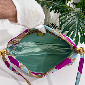Fendi Vintage Psychedelic Swirl Satin Baguette