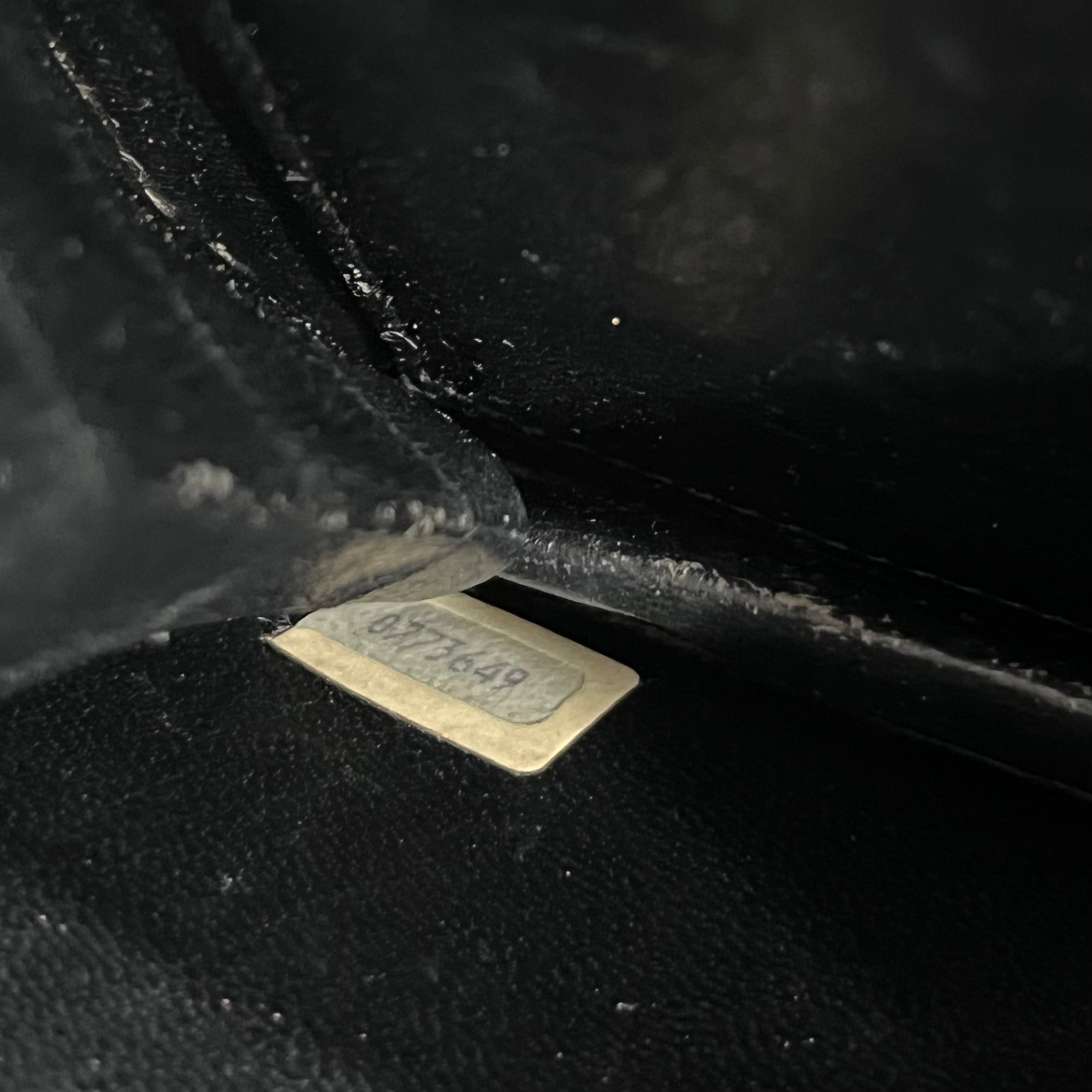 Chanel Vintage Black Crocodile & Gold CC Logo Envelope Flap Bag